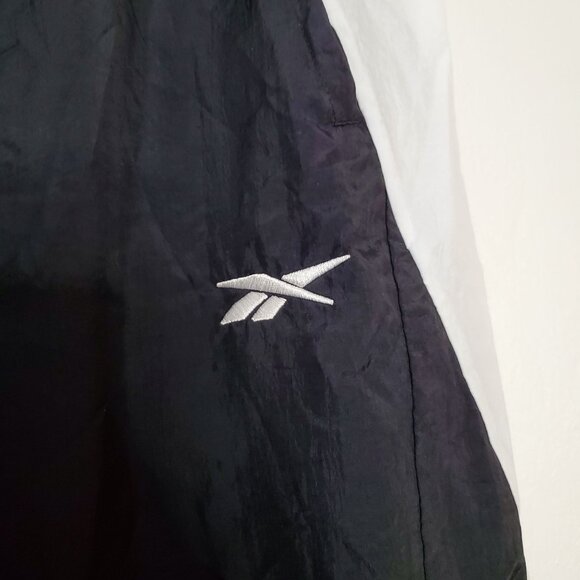 Reebok Classic Black & White Windbreaker Track Pants 3X/22-24W - Picture 7 of 7